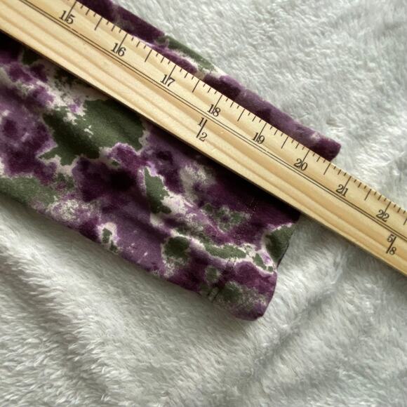 LOGO by Lori Goldstein Jamie Tunic Top Women Size S  Purple‎ Camo Lagenlook - Picture 8 of 9